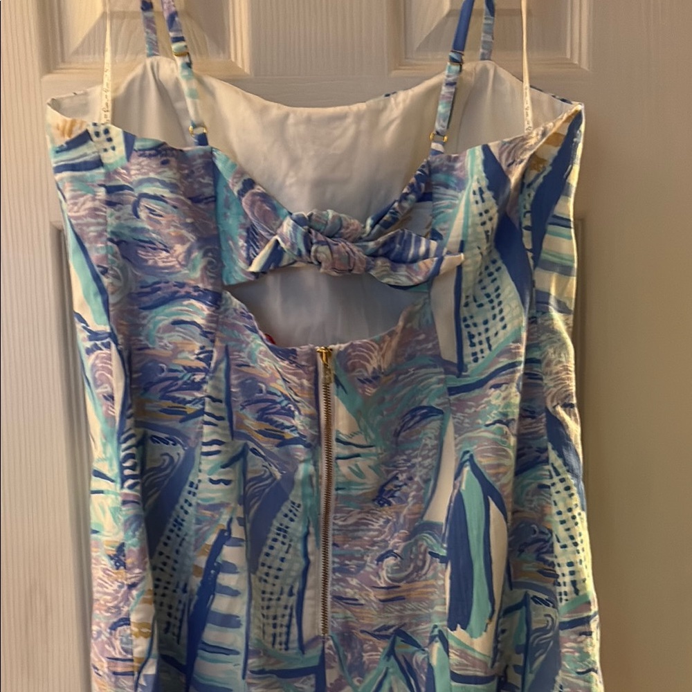 Lily Pulitzer tie back mini dress
